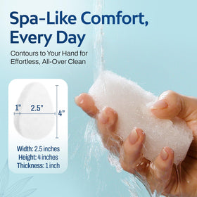 Éponge exfoliante HartFelt, idéale pour tous types de peau