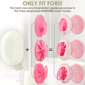Éponge exfoliante INNERNEED en maille nylon dans une salle de bain