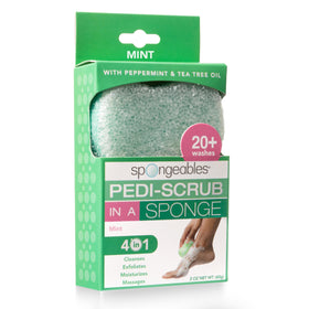Éponge exfoliante Spongeables menthe vue avant
