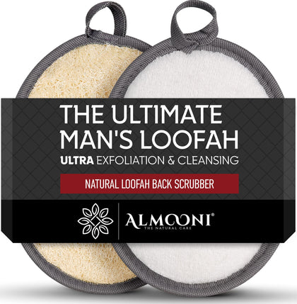 Éponge loofah ALMOONI grise vue de face
