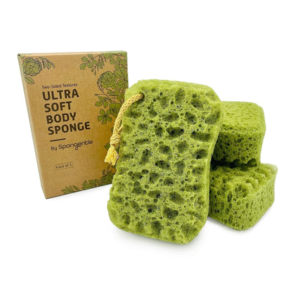 Éponge Loofah Spongentle de Sunlite Sports vue de face avec sa texture