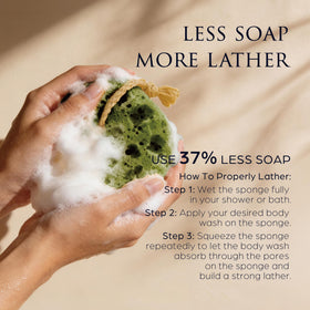 Éponge loofah Spongentle en mousse de polyuréthane haute densité