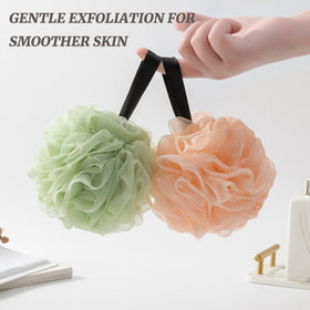 Éponge loofah VVmotes bleue avec boucle de suspension