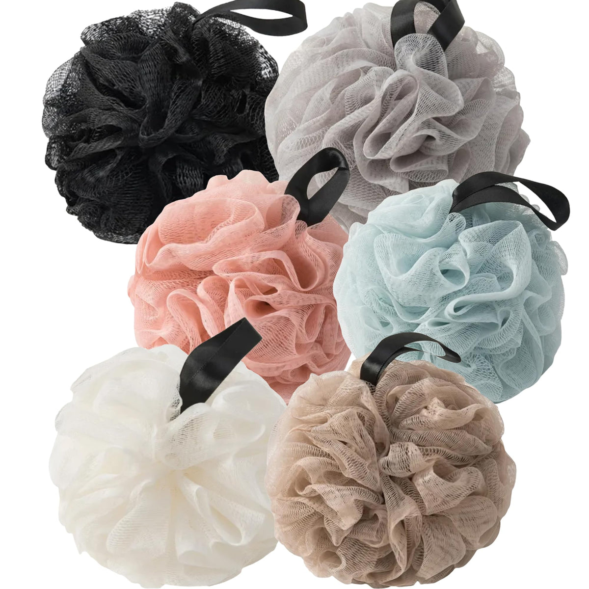 Éponge loofah VVmotes noire vue de face