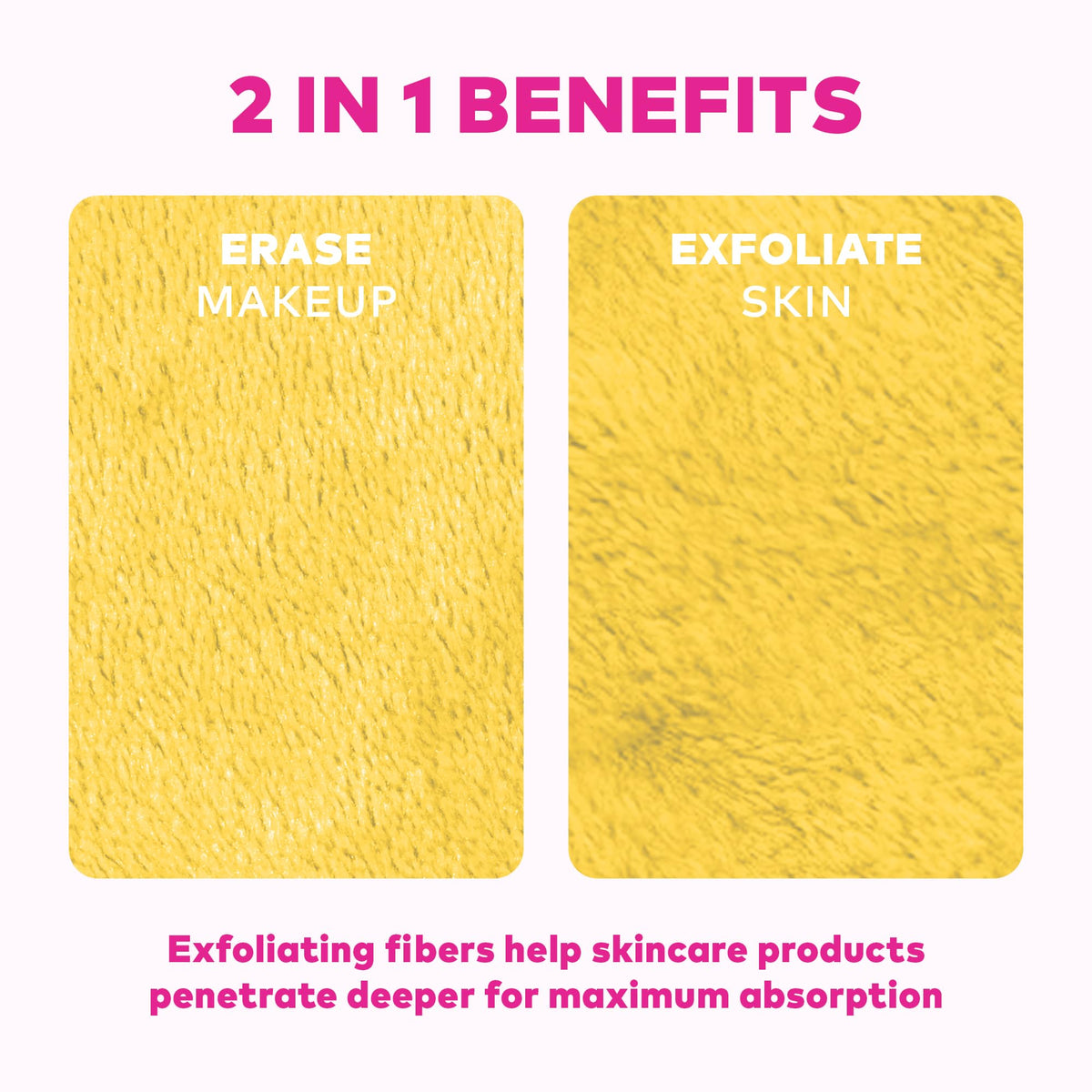 Eponge MakeUp Eraser en utilisation pour retirer le maquillage