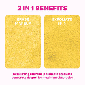 Eponge MakeUp Eraser en utilisation pour retirer le maquillage
