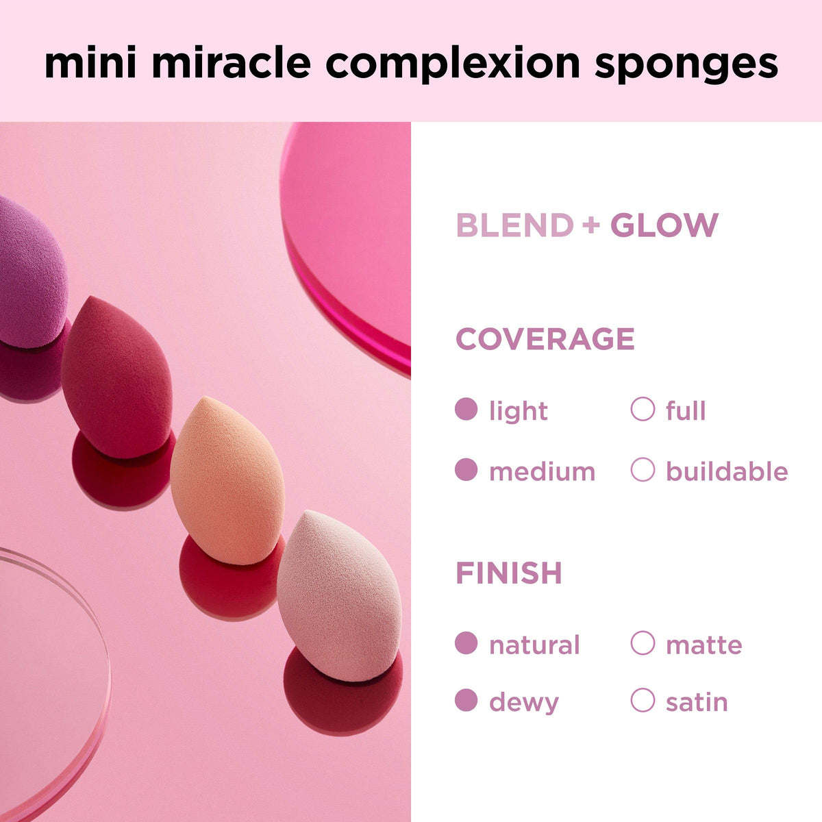 Éponge Mini Miracle Complexion avec sa texture unique