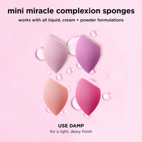 Éponge Mini Miracle Complexion de Real Techniques avec produits cosmétiques