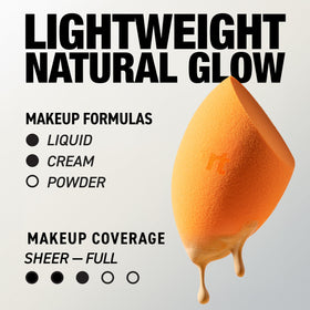Éponge Miracle Complexion Real Techniques en utilisation sur le visage