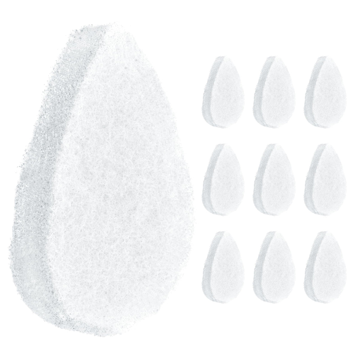 Éponge visage IMPRESA blanche vue de face