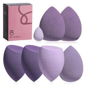 Éponges à maquillage BS-MALL de couleur rose, ensemble de 6 pièces