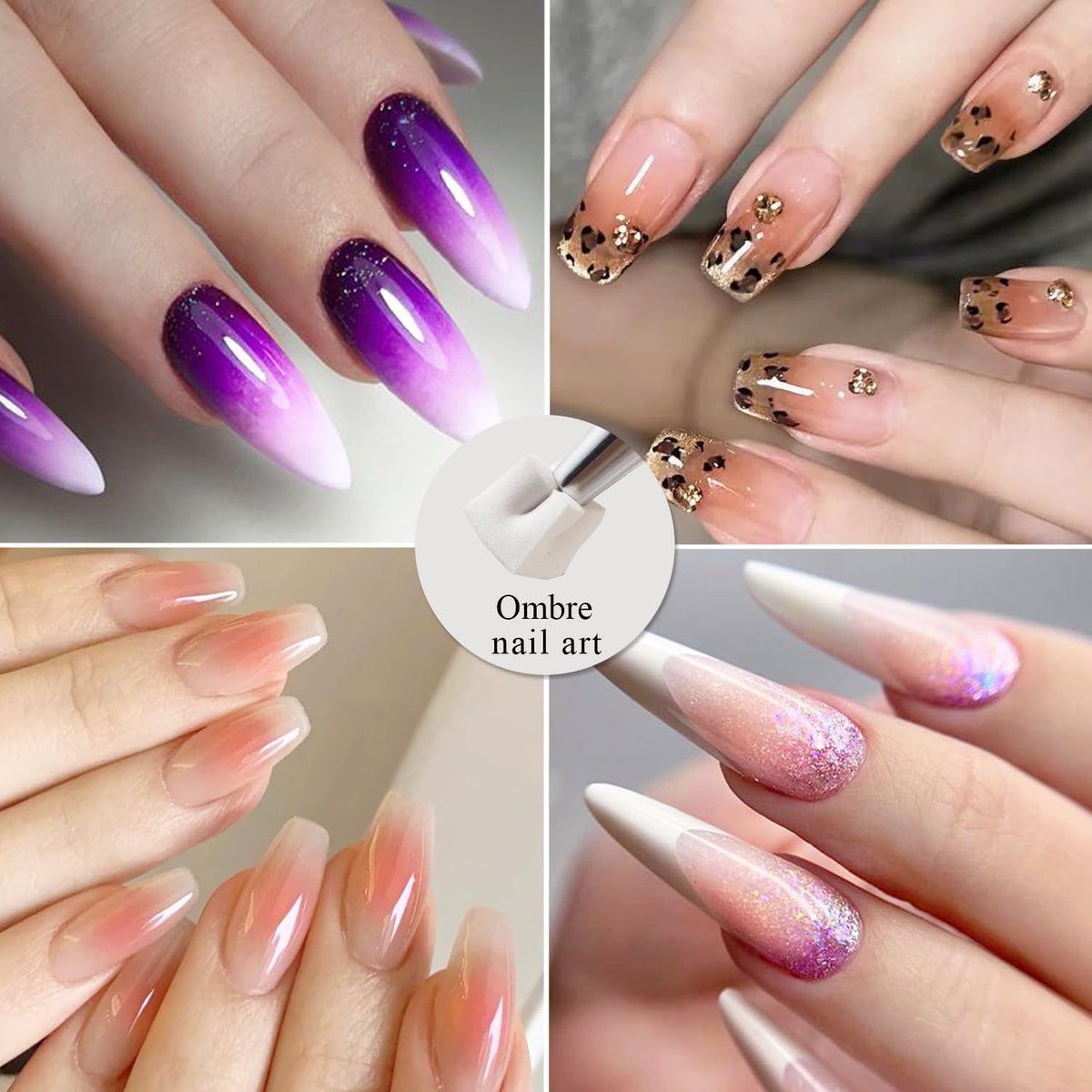 Éponges miniatures pour designs d'ongles ombrés