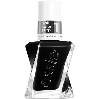 essie Vernis Gel Couture Noir 0,46 fl oz vue de face