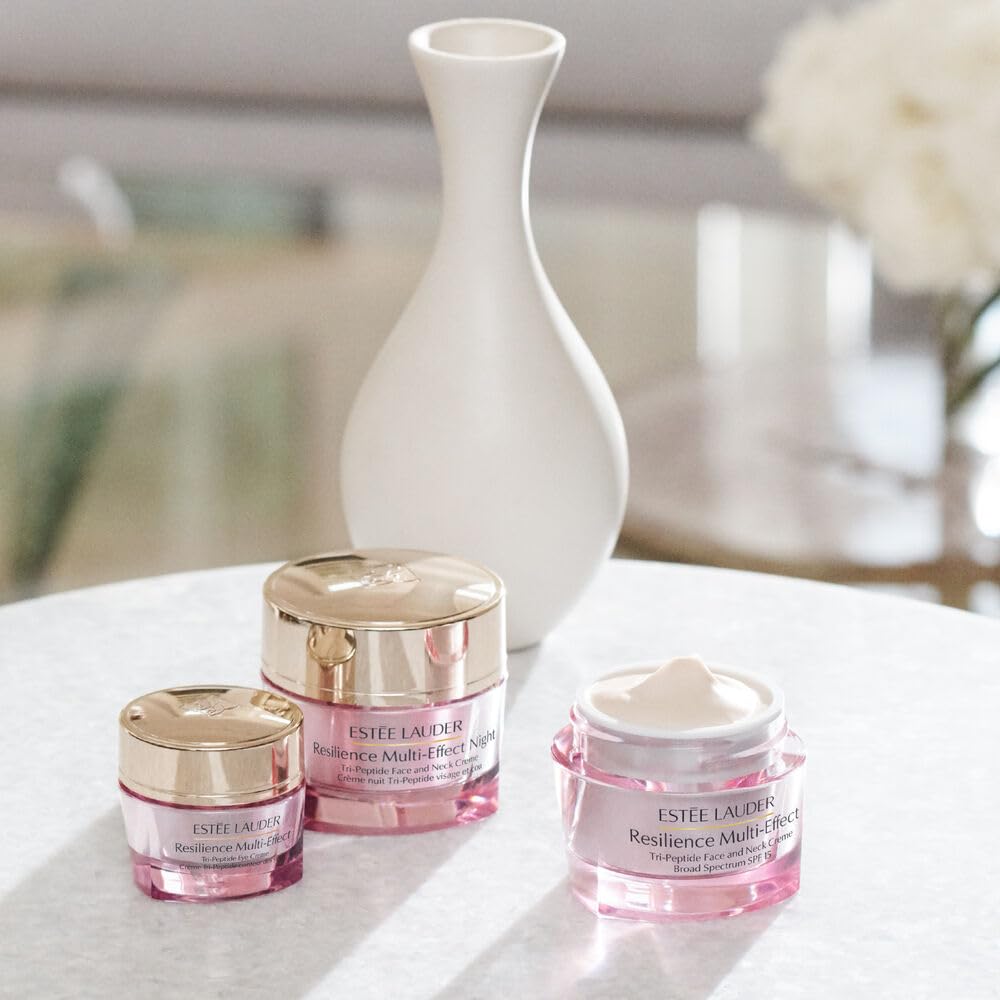 Estée Lauder Crème de Nuit Tri-Peptide 50 ml sur une table de maquillage