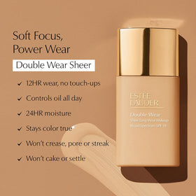 Estée Lauder Fond de Teint Double Wear Sheer Matte en utilisation quotidienne