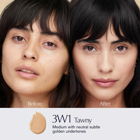 Estée Lauder Fond de Teint Hydratant Futurist 3W1 Tawny étiquette