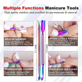 Étapes d'utilisation du kit de dissolvant de vernis gel LOUINSTIC