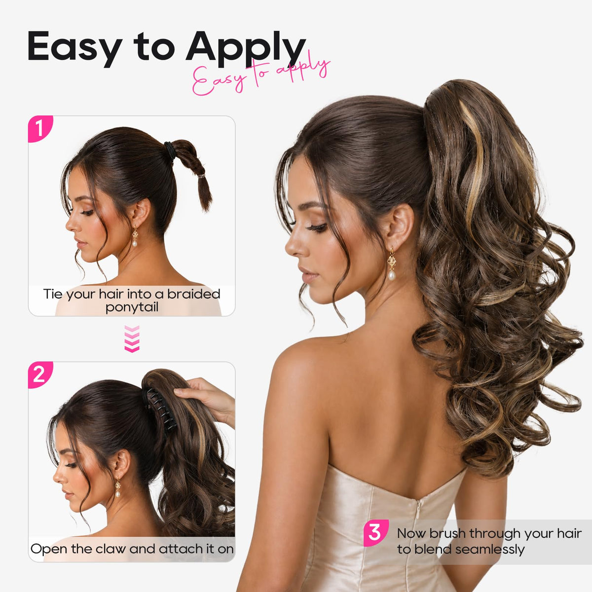État de l'extension de cheveux REECHO pendant un événement festif