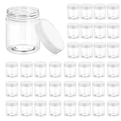 Eternal Moment ensemble de 36 pots en plastique transparent 8 OZ