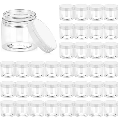Eternal Moment Pots cosmétiques transparents 6 OZ avec couvercles
