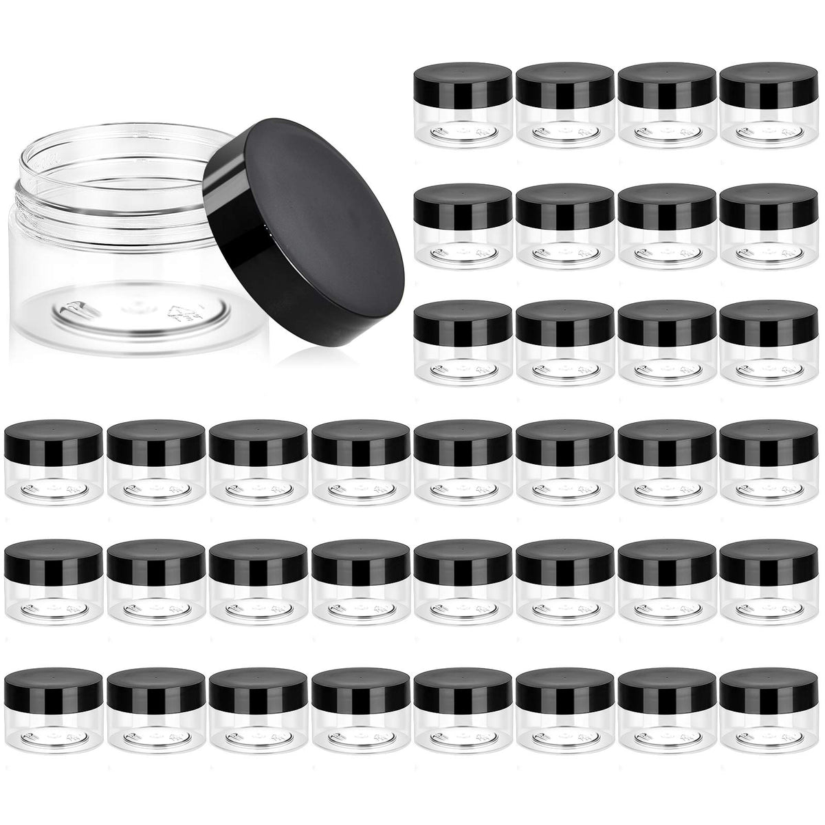 Eternal Moment Pots en Plastique Transparent 1 OZ vue de face