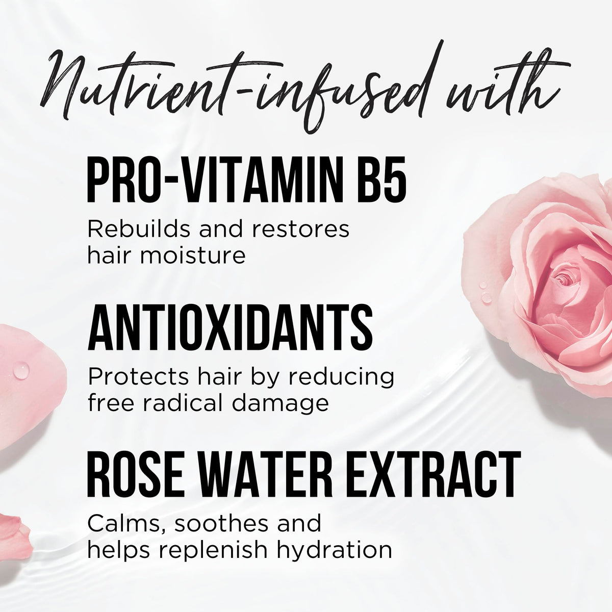 Étiquette de l'après-shampooing Pantene avec ingrédients