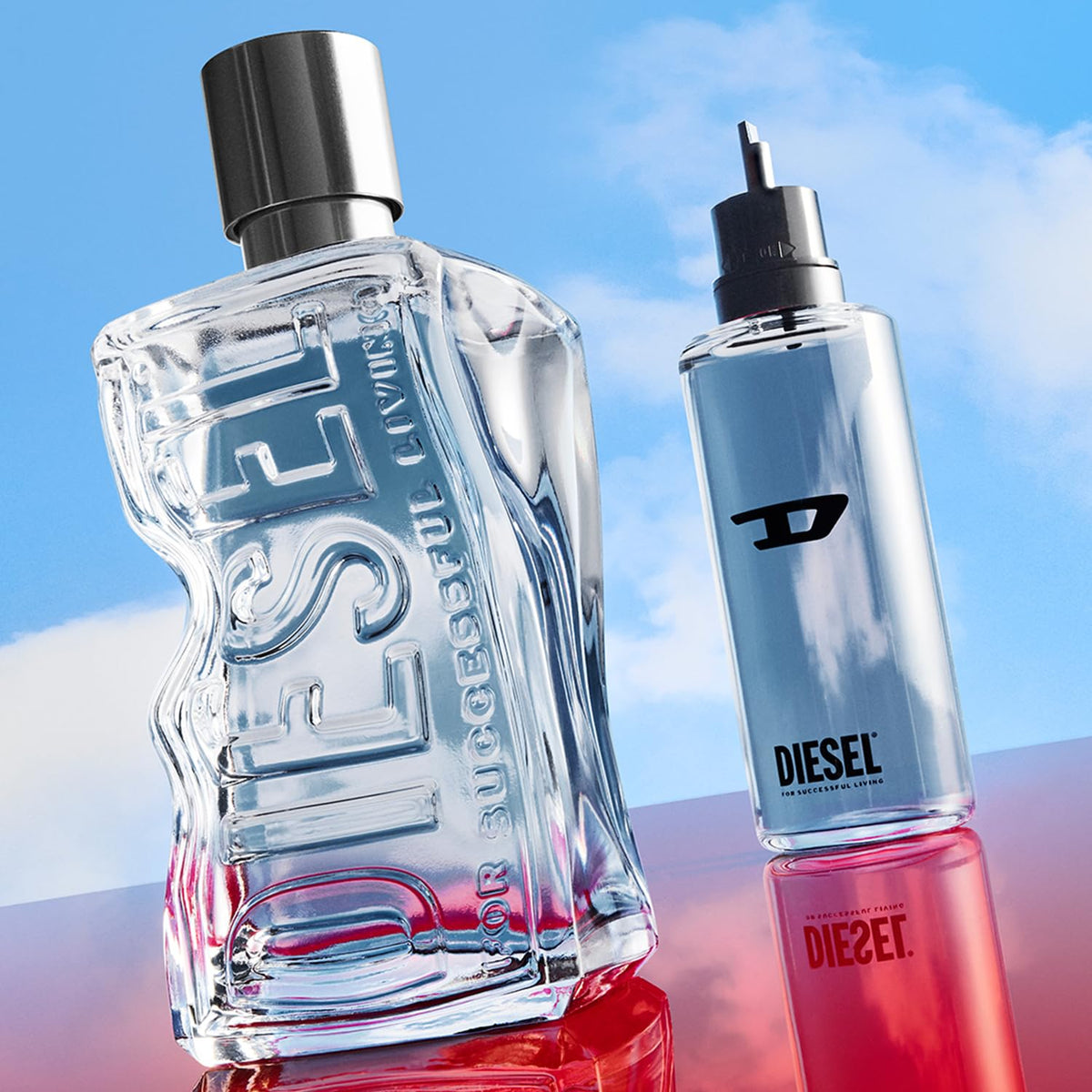 Étiquette de la bouteille Diesel D avec caractéristiques