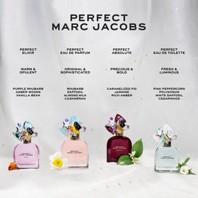 Étiquette du flacon de l'Eau de Parfum Perfect Marc Jacobs