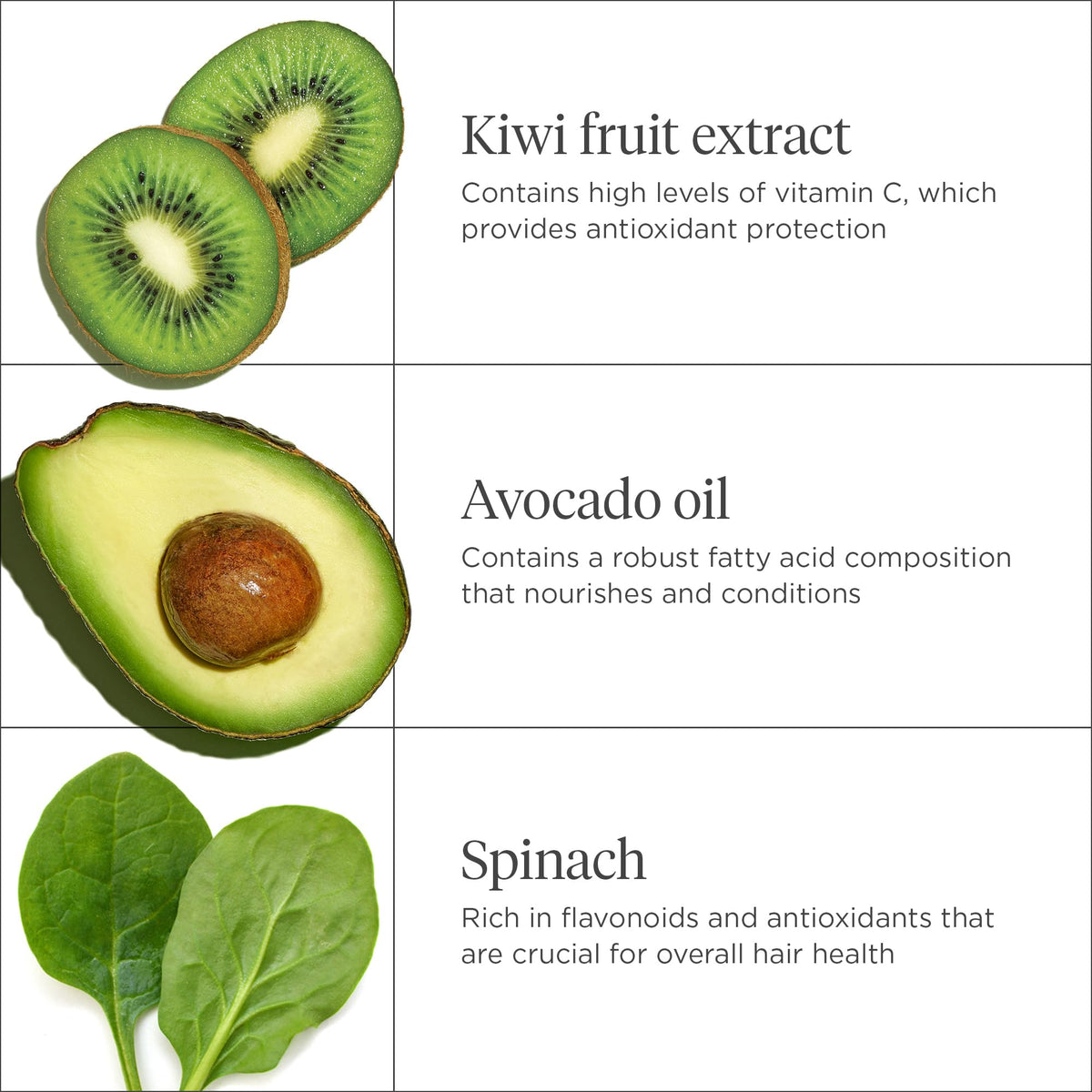 Étiquette du masque capillaire Briogeo Avocat + Kiwi