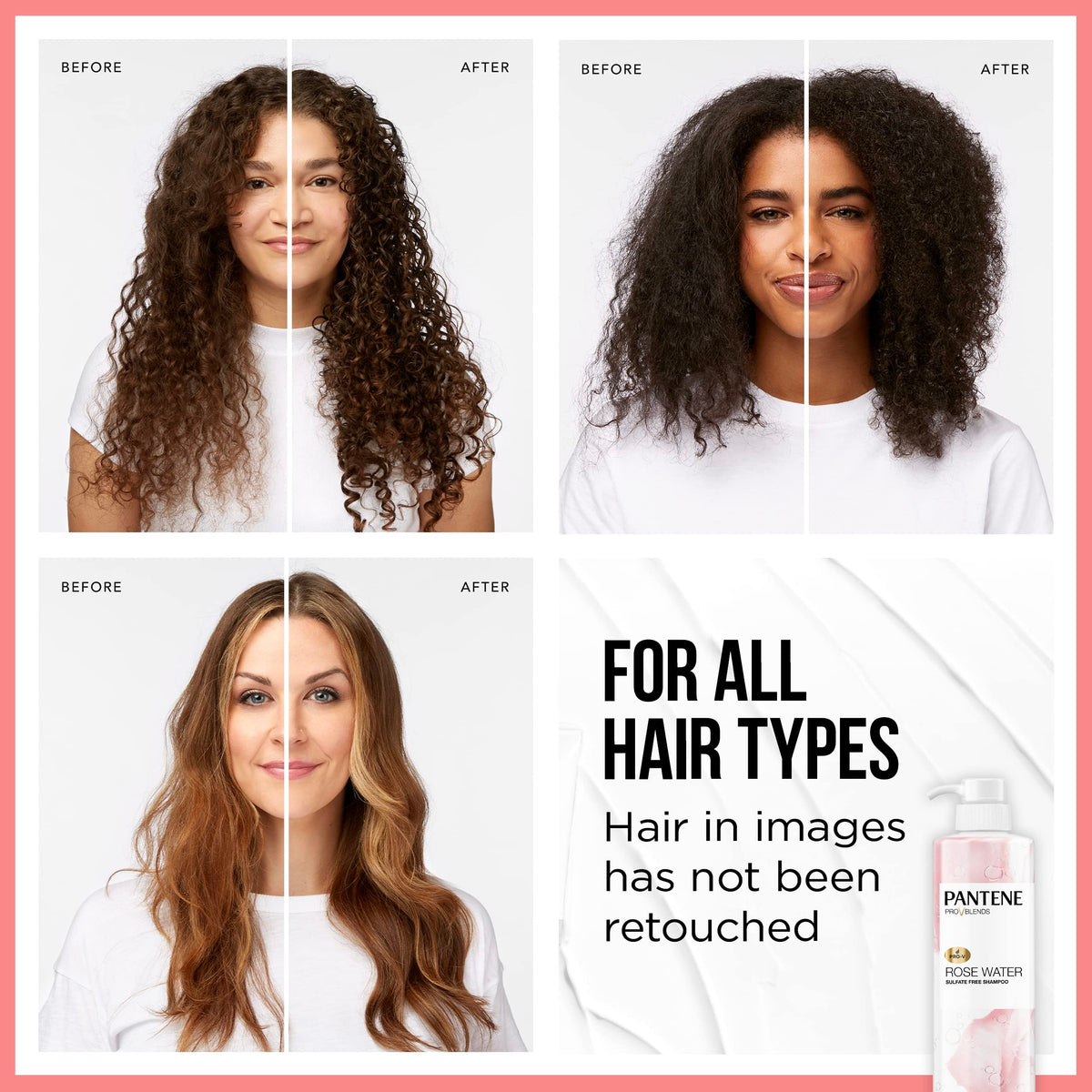 Étiquette du shampooing Pantene avec ingrédients