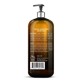 Étiquette du shampooing volumisant Majestic Pure