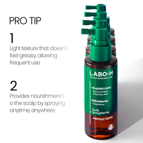 Étiquette du Spray LABO-H montrant les spécifications
