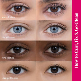 ETUDE Curl Fix Mascara usage demonstration