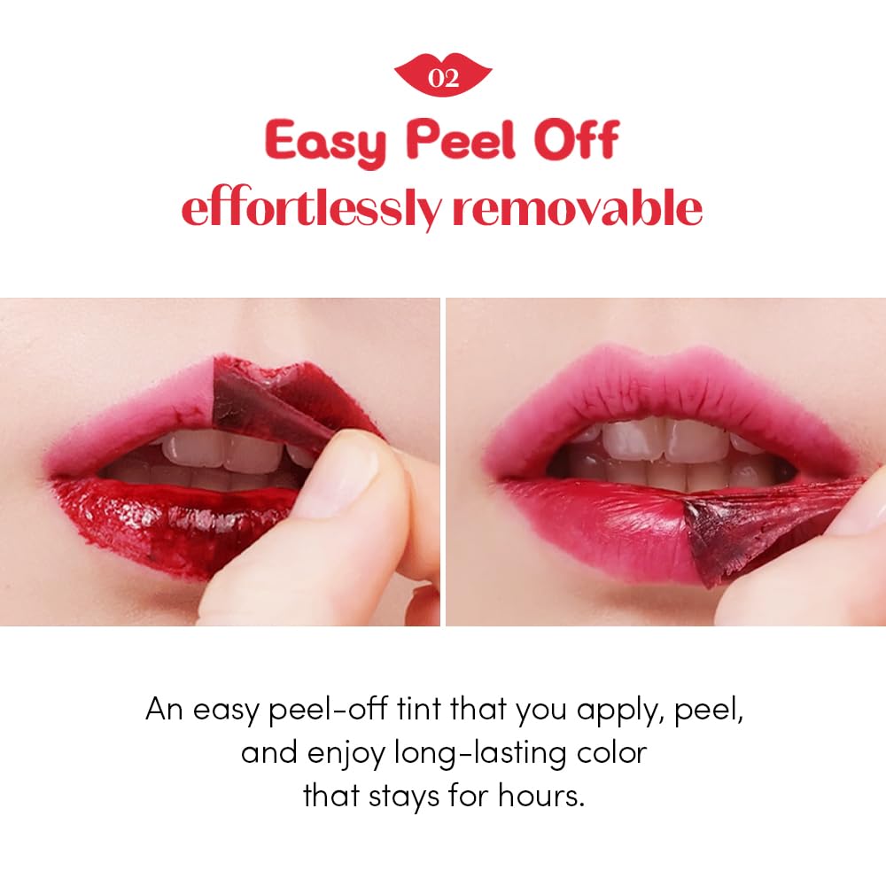 ETUDE Dear Darling Lip Stain Cacao Shell in a beauty setup