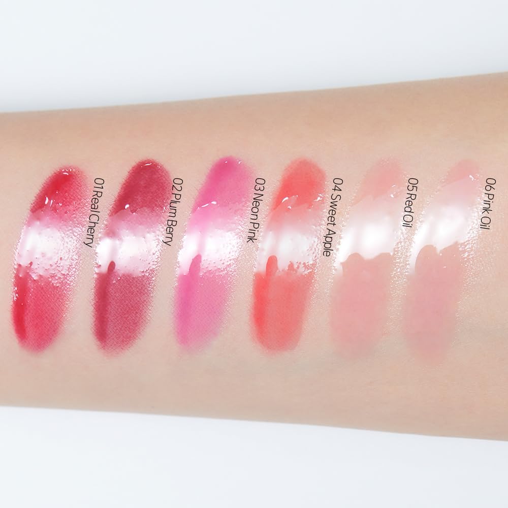 ETUDE Dear Darling Oil Tint #4 Sweet Apple application sur lèvres