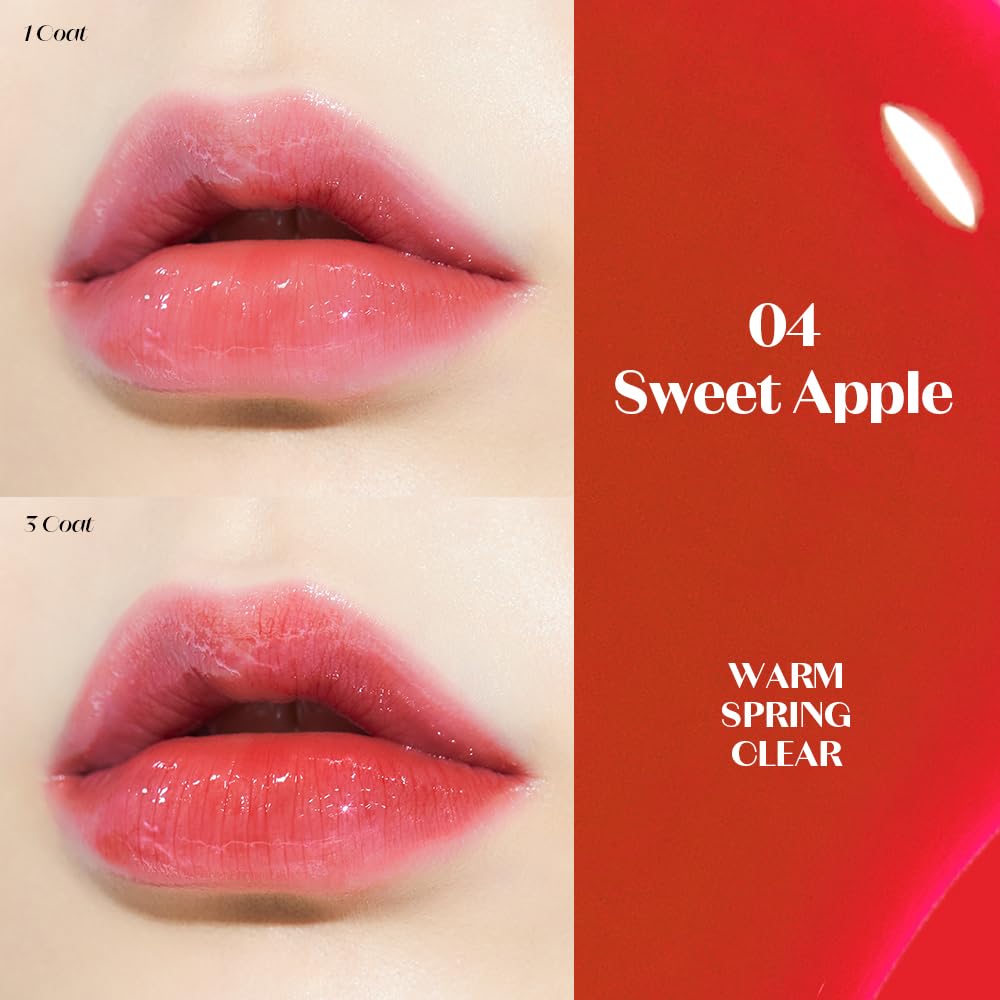 ETUDE Dear Darling Oil Tint #4 Sweet Apple texture huileuse