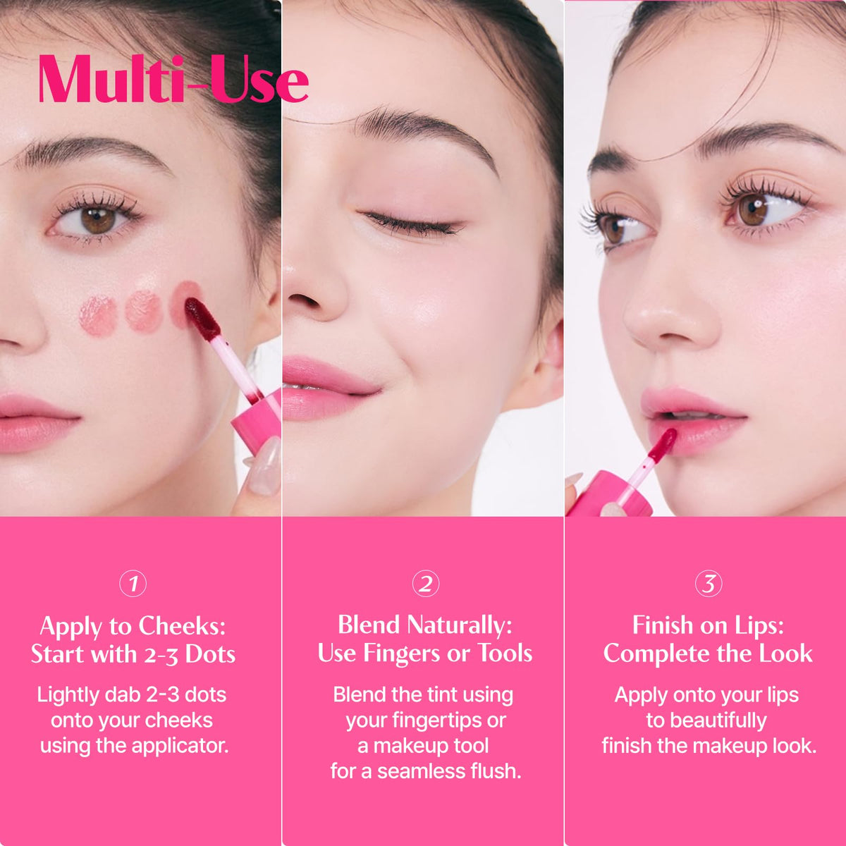 ETUDE Dear Darling Water Tint Cerise couleur éclatante sur joue