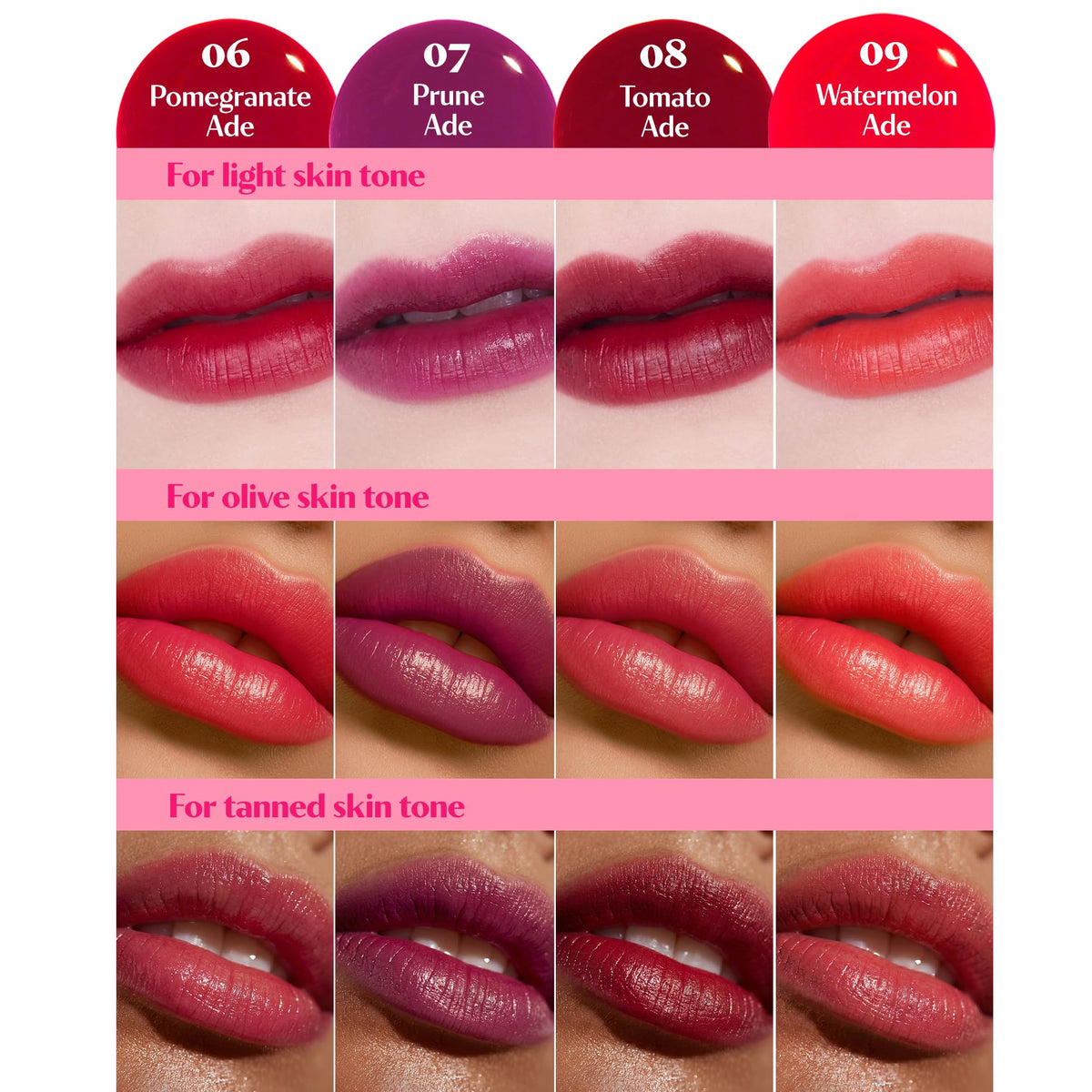 ETUDE Dear Darling Water Tint Teinte Pastèque application sur lèvres