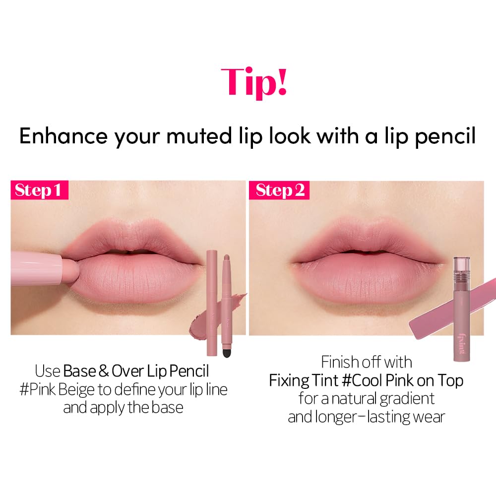 ETUDE Fixing Tint #15 Woody Pink 4g avec accessoires de maquillage