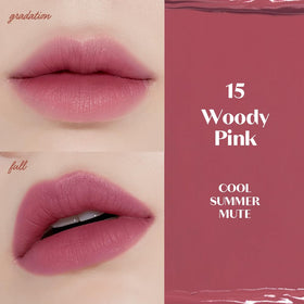 ETUDE Fixing Tint #15 Woody Pink 4g sur lèvres montrant la couleur