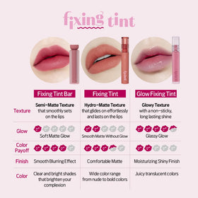 ETUDE Glow Fixing Tint #4 Chilling Red in a beauty setup