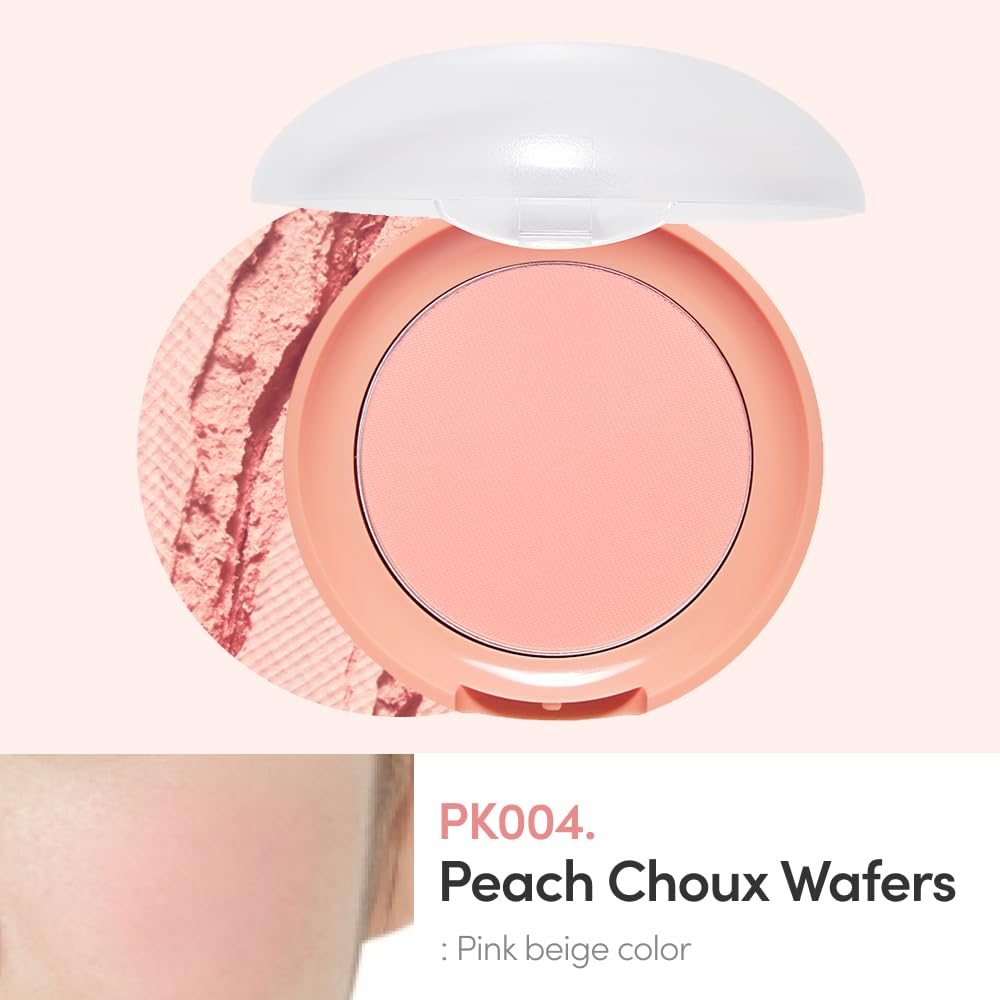 ETUDE Lovely Cookie Blusher Pêche Choux texture de la poudre