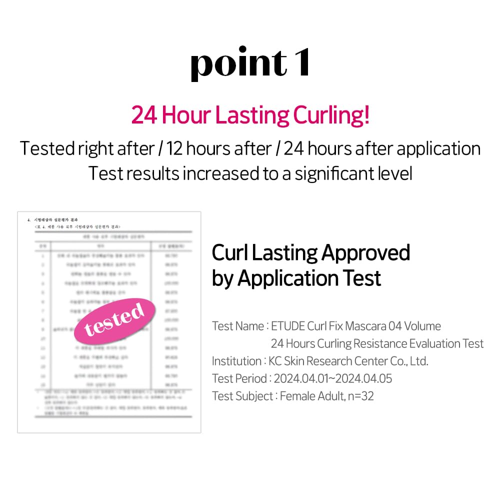 ETUDE Mascara Curl Fix Volume 50g back view