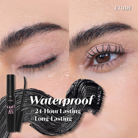 ETUDE Mascara Curl Fix Volume 50g texture on brush