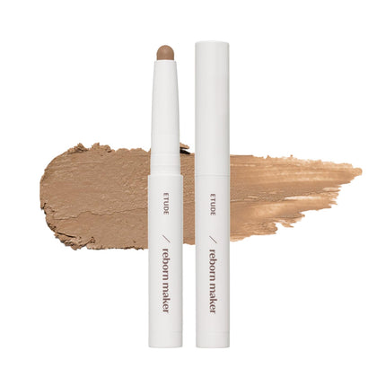 ETUDE Reborn Maker Contour Stick #Warm Shading avant et arrière