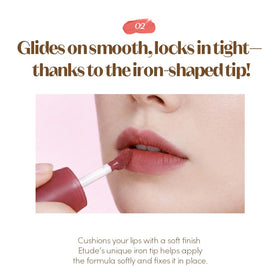 ETUDE Soft Fixing Lip Tint application sur lèvres