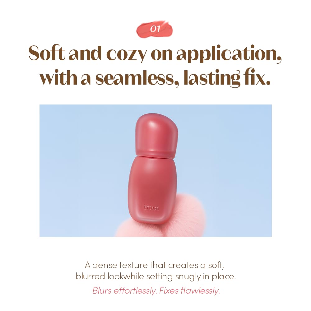 ETUDE Soft Fixing Lip Tint texture crémeuse sur la main