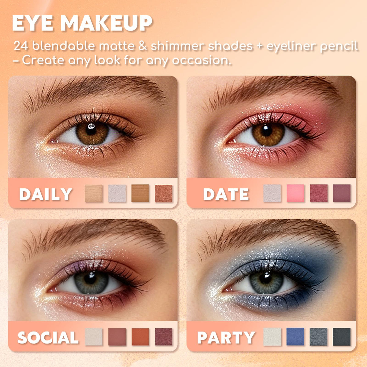 Étui de maquillage Color Nymph en matériau durable et léger