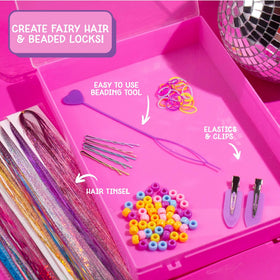 Étui de rangement du kit Just My Style Tinsel Hair Stylist Studio