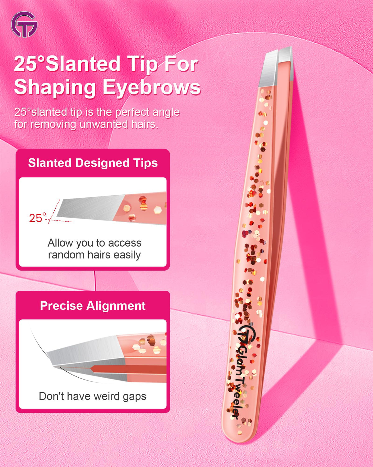 Etui en cuir de la pince à épiler GlamTweeler